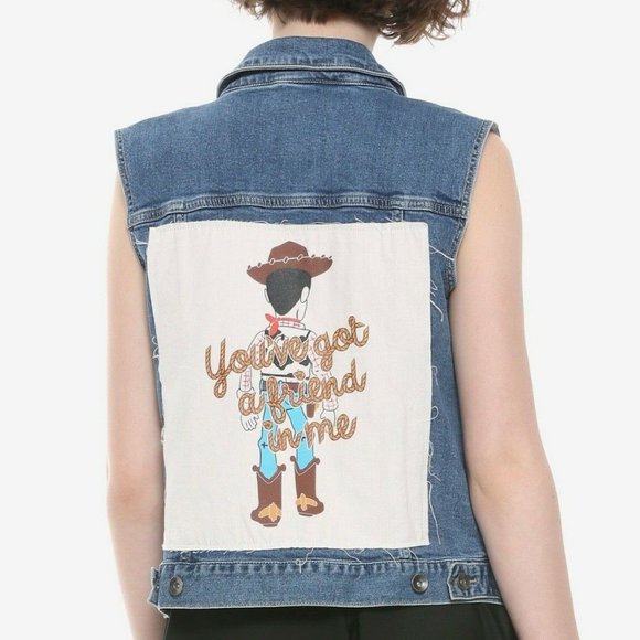 Disney Pixar Toy Story Woody Denim Vest Size S - Picture 4 of 10